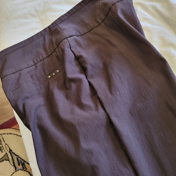 DenverHayes Classic Pull On Stretch Pants Chocolate Brown M - Picture 9 of 9